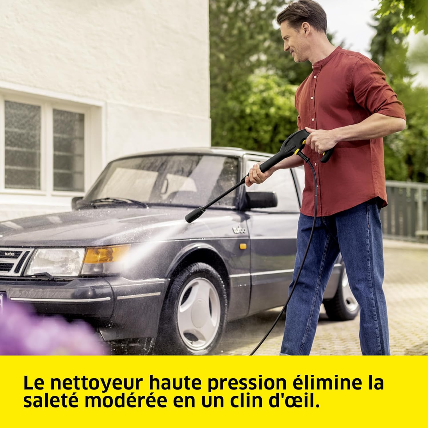 bleujardin - K4 Classic - 4,6kg - 130 bar, 420 l/h, kit voiture, Rotabuse