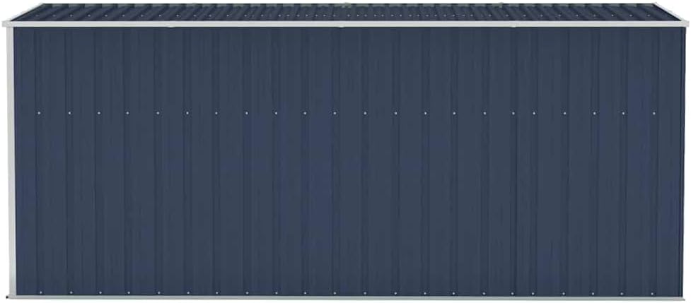 bleujardin Abri de Jardin Mural Anthracite 118x382x178 cm Acier,Maison & Jardin, Pelouses & Jardins, Vie en extérieur, Structures extérieures, Cabanes & abris de Jardin, Anthracite (Poids 47.9KG)