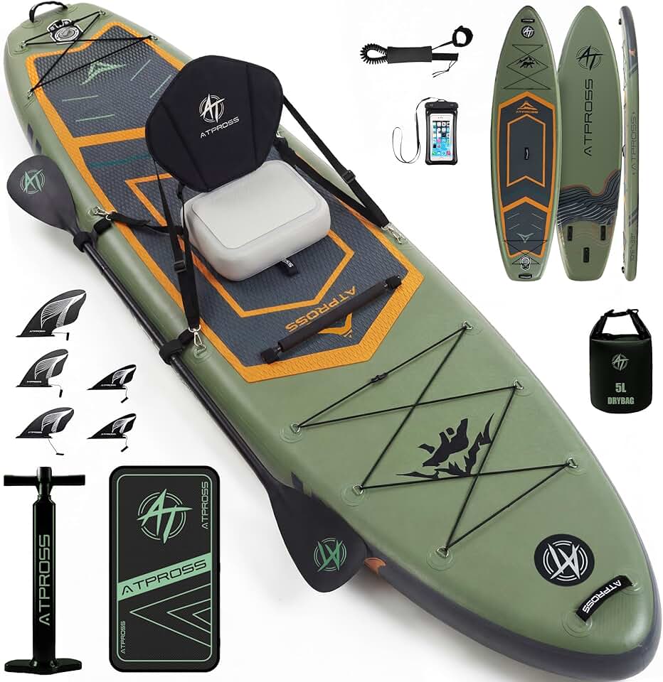 Planche de paddle gonflable adulte - 366x92cm - 240kg, siège kayak