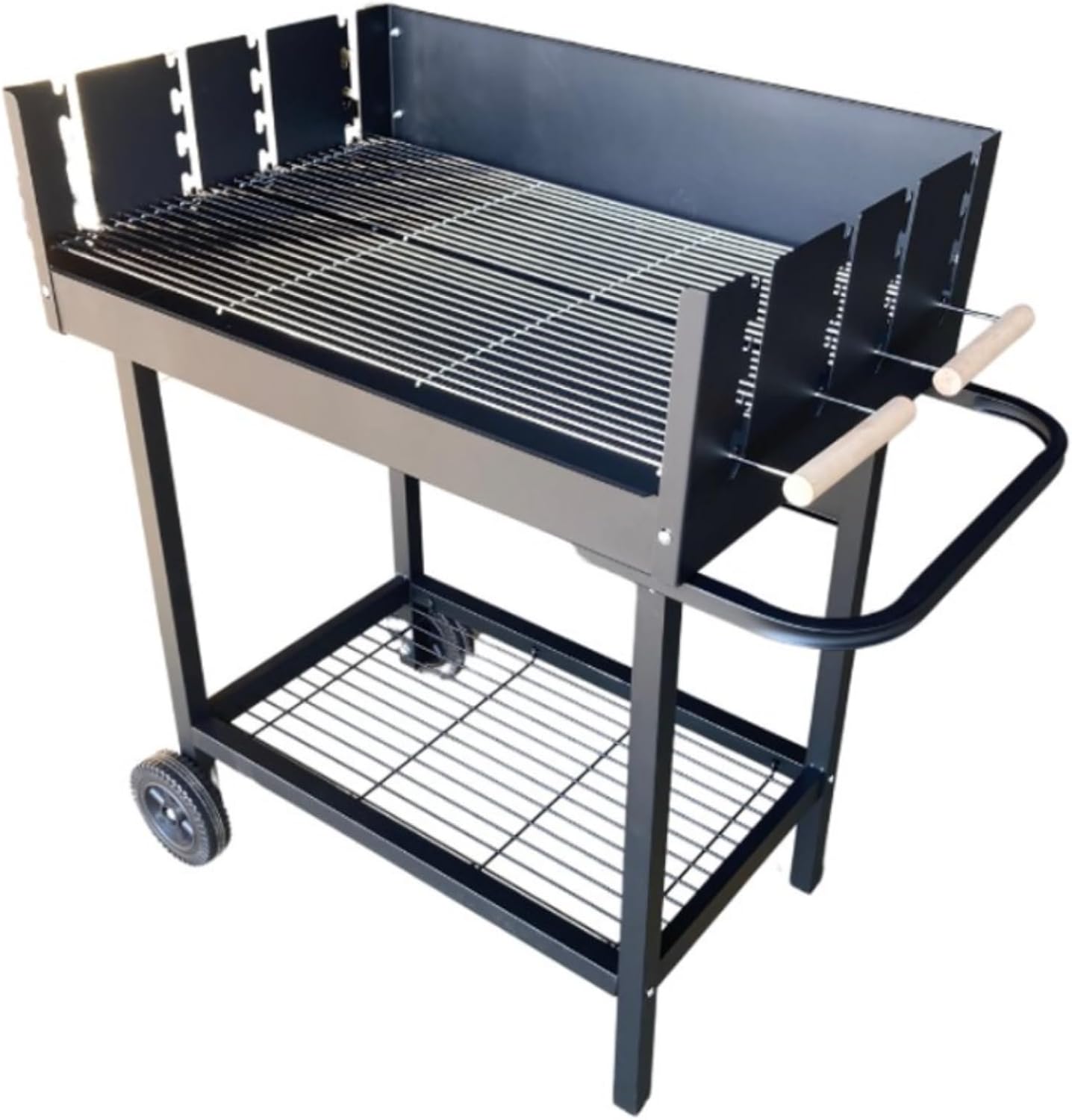 bleujardin - Serena - XXL - Barbecue charbon acier, grille réglable