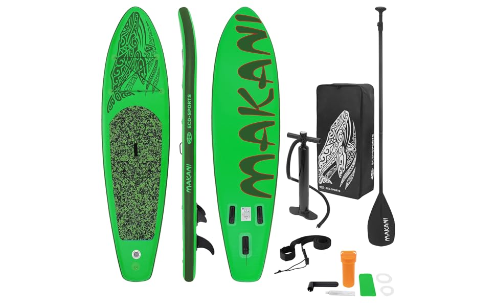 bleujardin planche de stand up vert paddling makani 320x80x15 cm SUP gonflable paddle board de surf