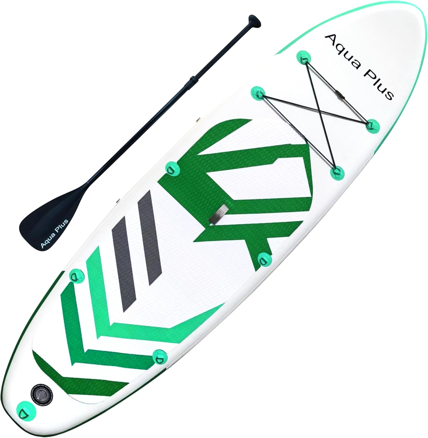 bleujardin - Stand Up Paddle Gonflable - 15cm - ISUP, pagaie, pompe, adulte/junior