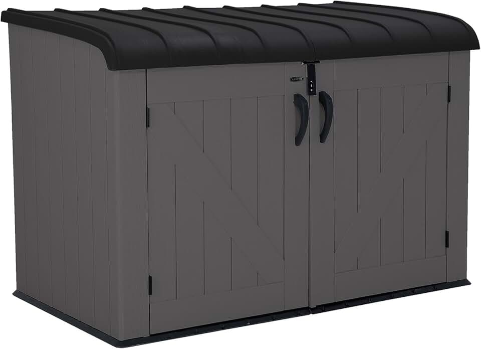 bleujardin - abri horizontal extérieur 2.1 m³ résine robuste 60464E