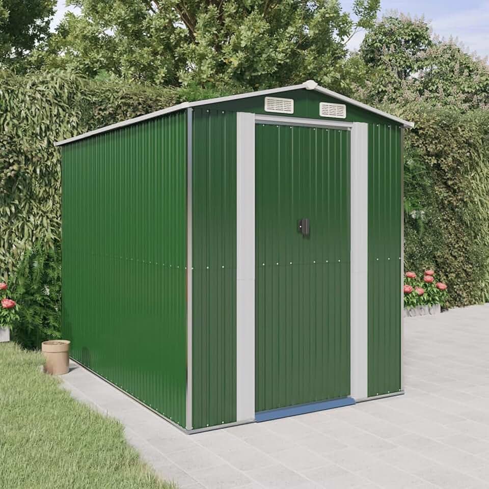 bleujardin Abri de Jardin Vert 192x274x223 cm Acier galvanisé,Abris de Jardin,Abri de Stockage pour Jardin,Abri d'outils de Jardin,Abris de Jardin,Abri de Stockage pour Jardin,Abri d'outils de Jardin