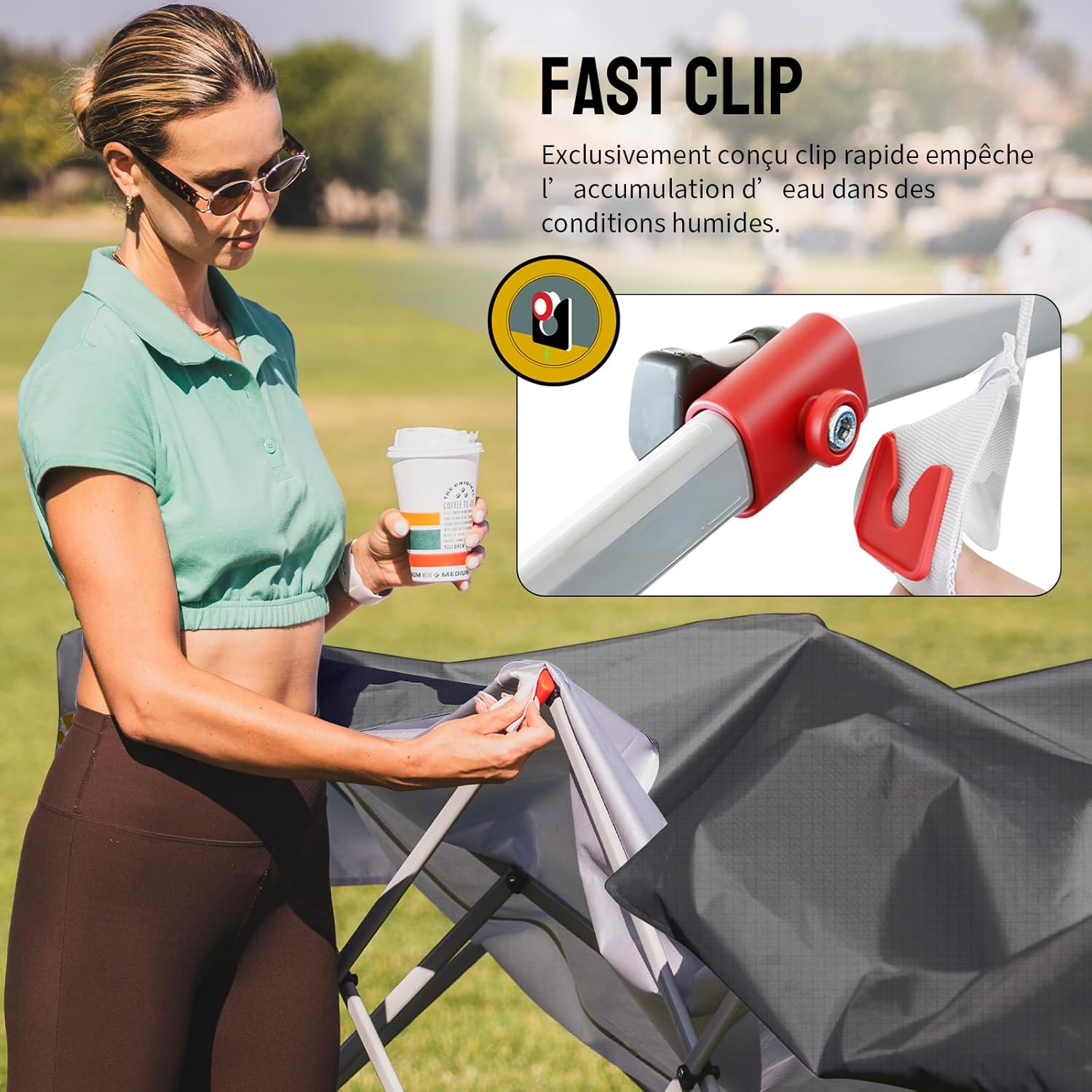 bleujardin Tonnelle Pliante 3x3 Imperméable, Barnum Pliant de Jardin Exterieur, Pop-Up Gazebo avec Sac de Rangement, UPF 50+, avec 4 Parois Latérales Amovible, 4 Sac de Sable, Gris