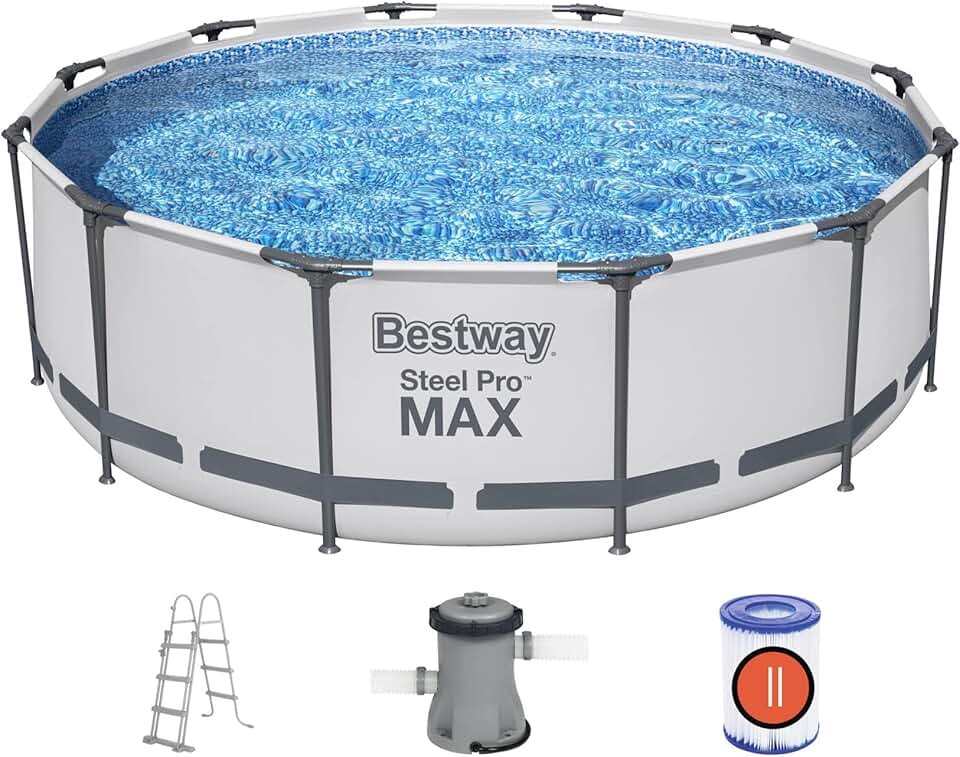 bleujardin - Steel Pro Max série - 3,66 x 1,00 m - kit piscine robuste