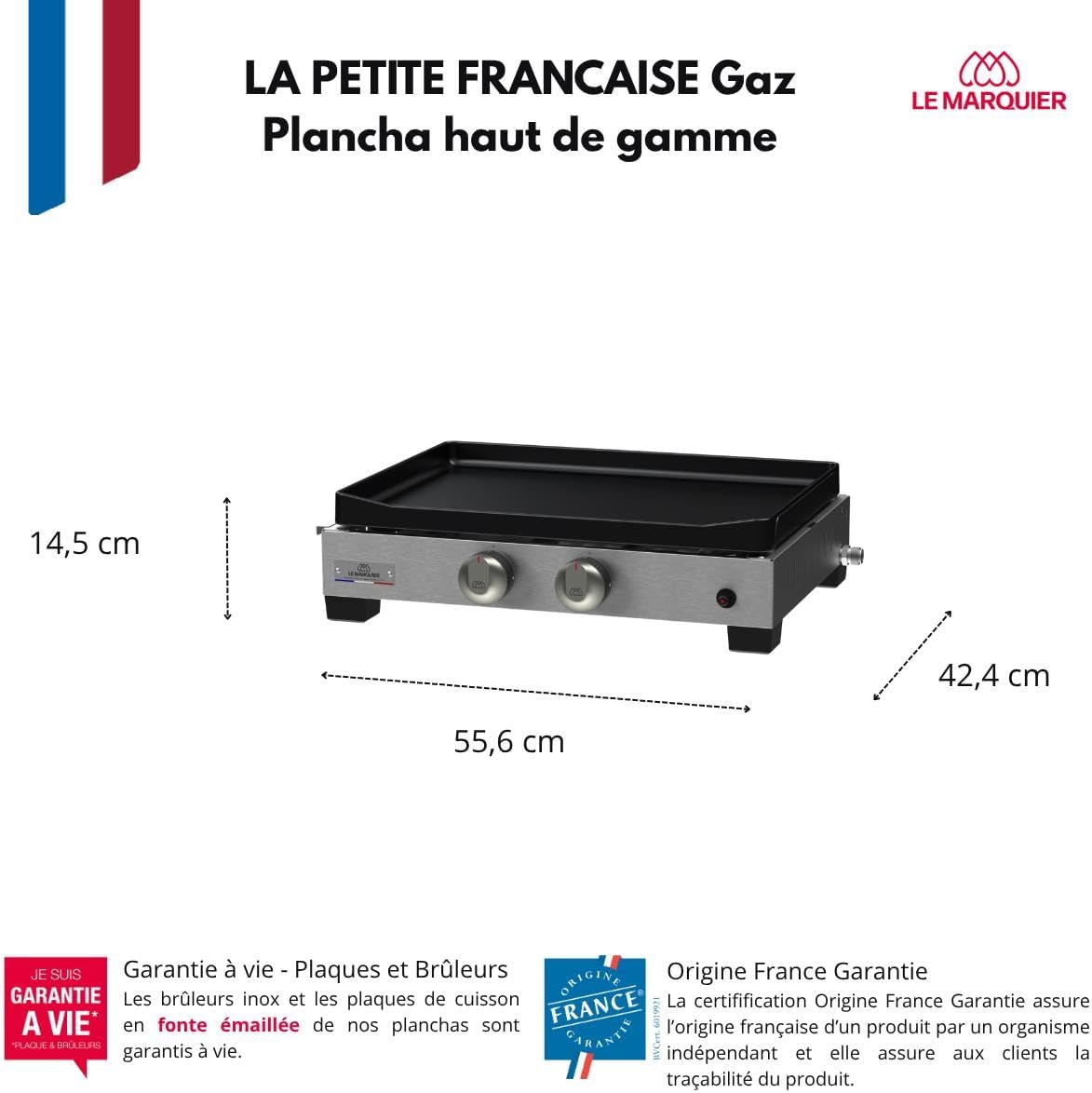 bleujardin - Plancha La Petite Francaise - gaz - 250