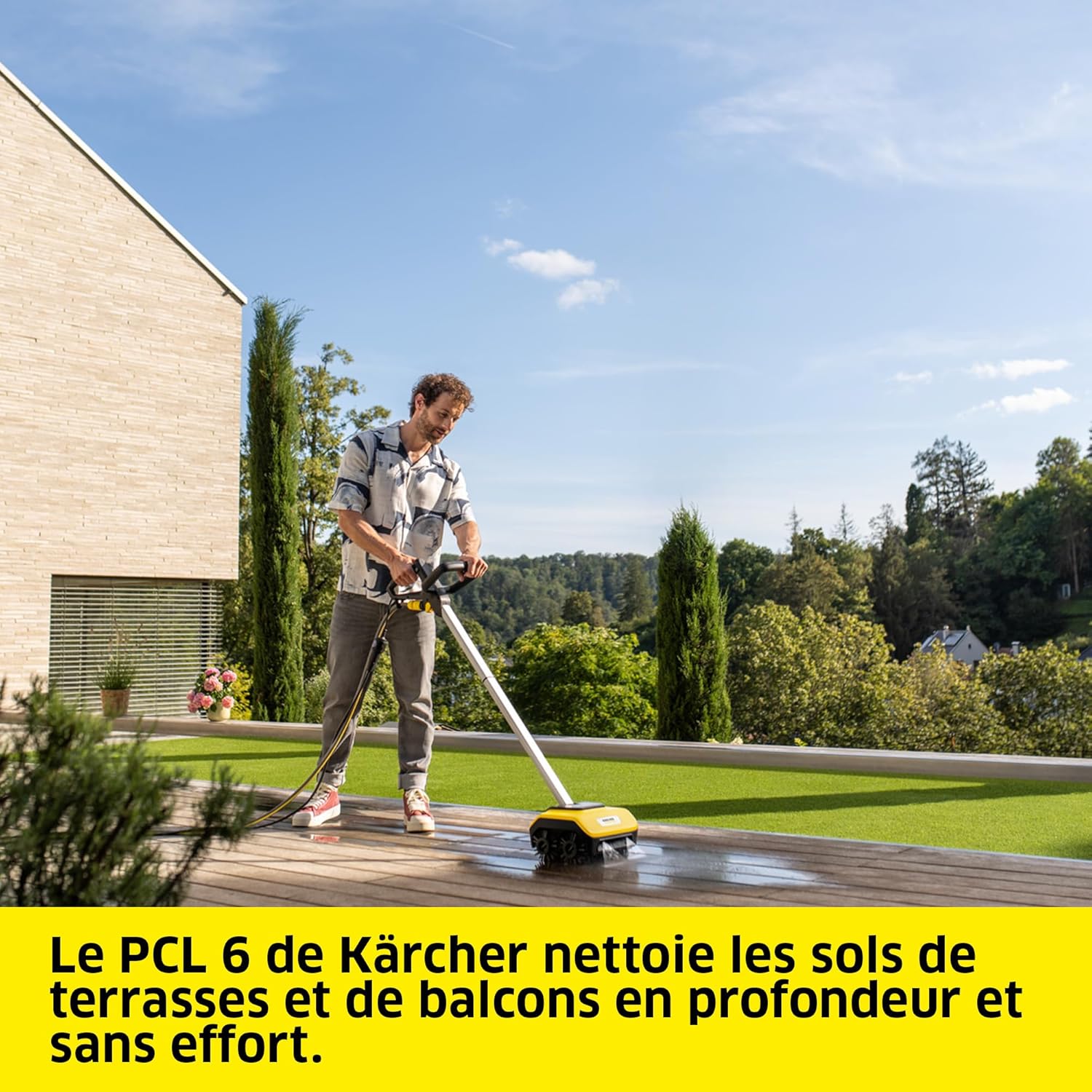 bleujardin - PCL 6 - 300 mm - nettoyeur terrasse, pression 10 bar, rotation 600-800 TR/Min, PCL6
