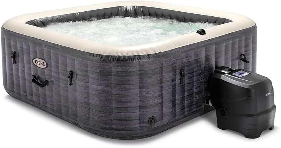bleujardin - Greystone Deluxe - spa carré 6 places - fonction bulles