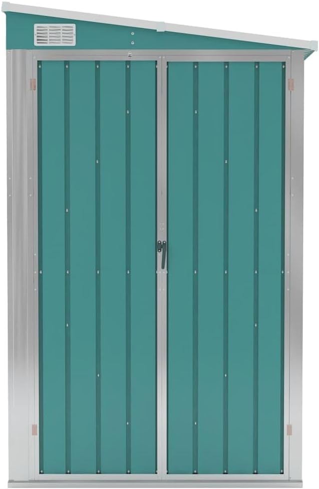 bleujardin Abri de Jardin Mural Vert 118x288x178 cm 
