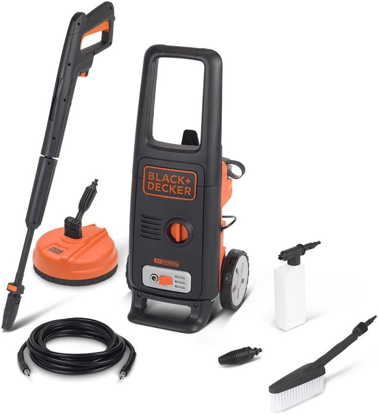 bleujardin Nettoyeur Haute Pression BXPW1600PE avec Patio Cleaner et Brosse Fixe (1600 W, 125 Bar, 420 l/h)