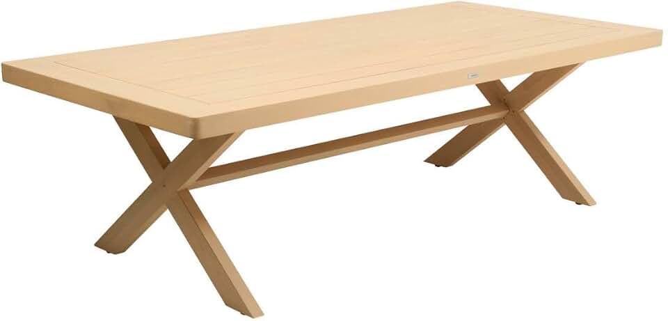 bleujardin - Xenia table de jardin 10 places - eucalyptus - grande taille