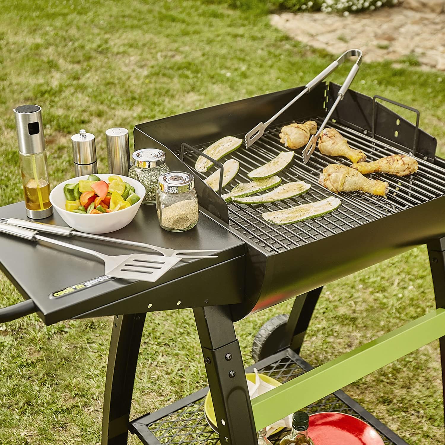 bleujardin - Barbecue TONINO 50 - acier - ventilation, 4-6 pers.