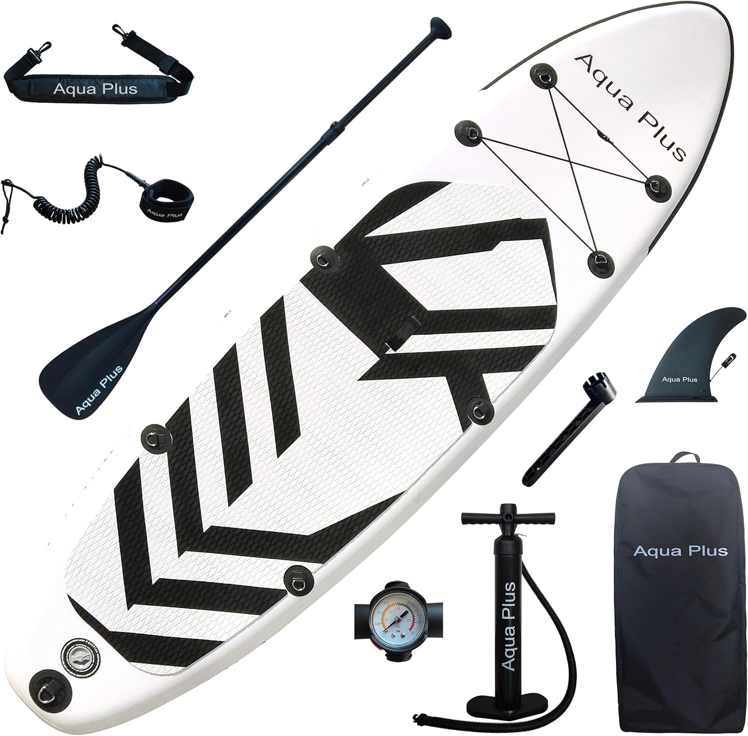 bleujardin - SUP gonflable 15cm - pack complet tous niveaux