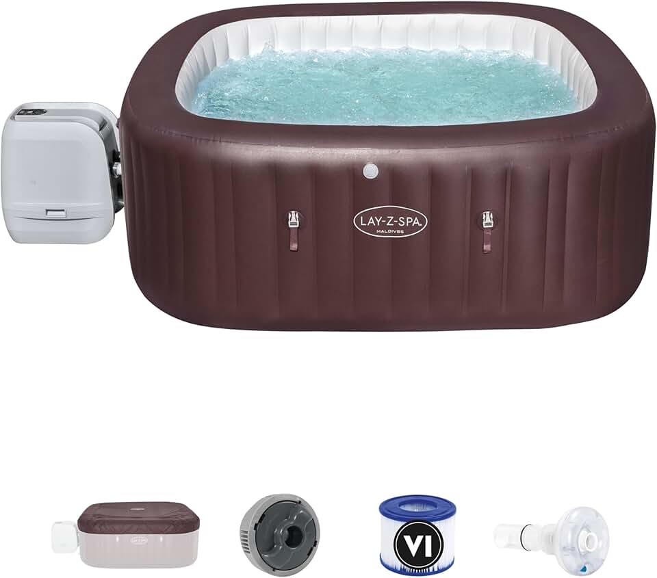 bleujardin - bleujardin (série Brune) - 5-7 pers - spa gonflable relaxation