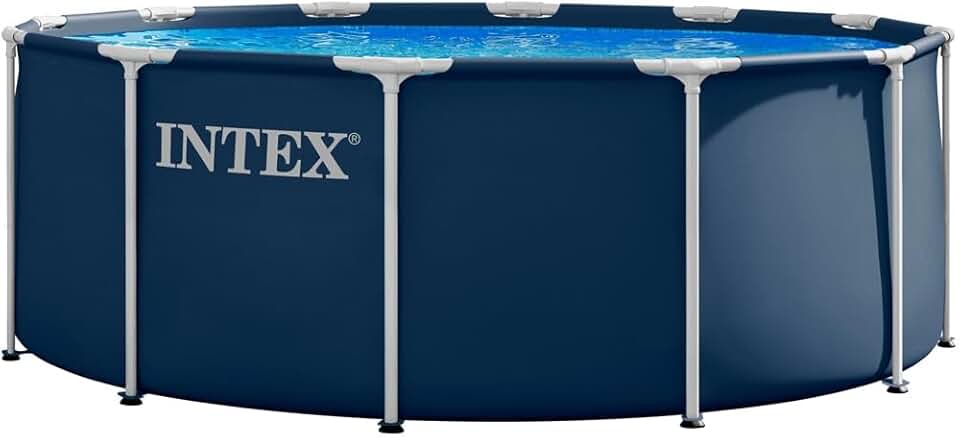 bleujardin - Piscine cadre métal Marine série - 3,66x1,22m - bâche, échelle, cadres 28930GH