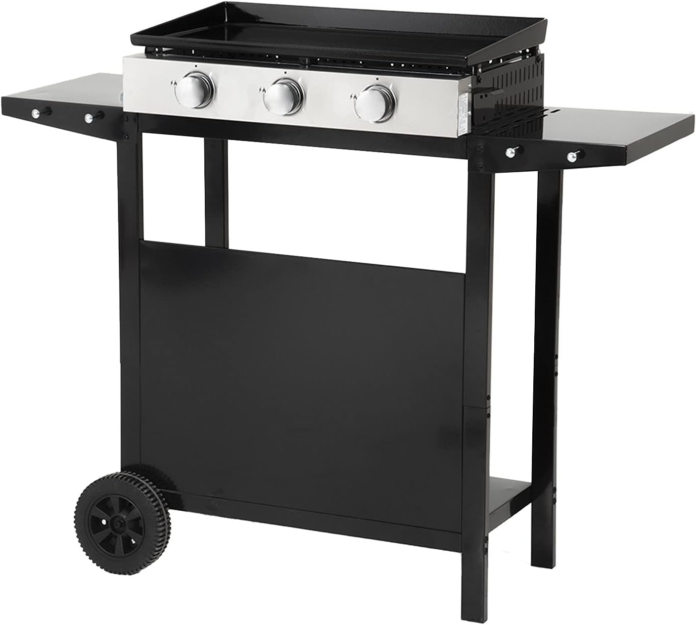 bleujardin - Plancha Mérida sur chariot 3 brûleurs 6kW 74x33 cm