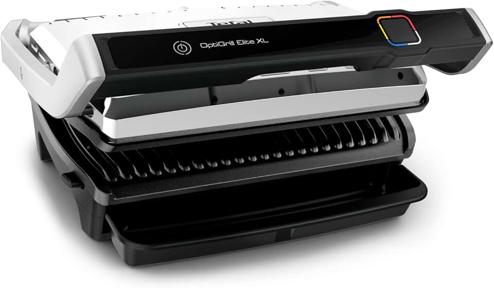 bleujardin - Optigrill Elite XL, série GC760 - XL 8 pers., 16 programmes, grill intelligent, mode manuel, GC760D12