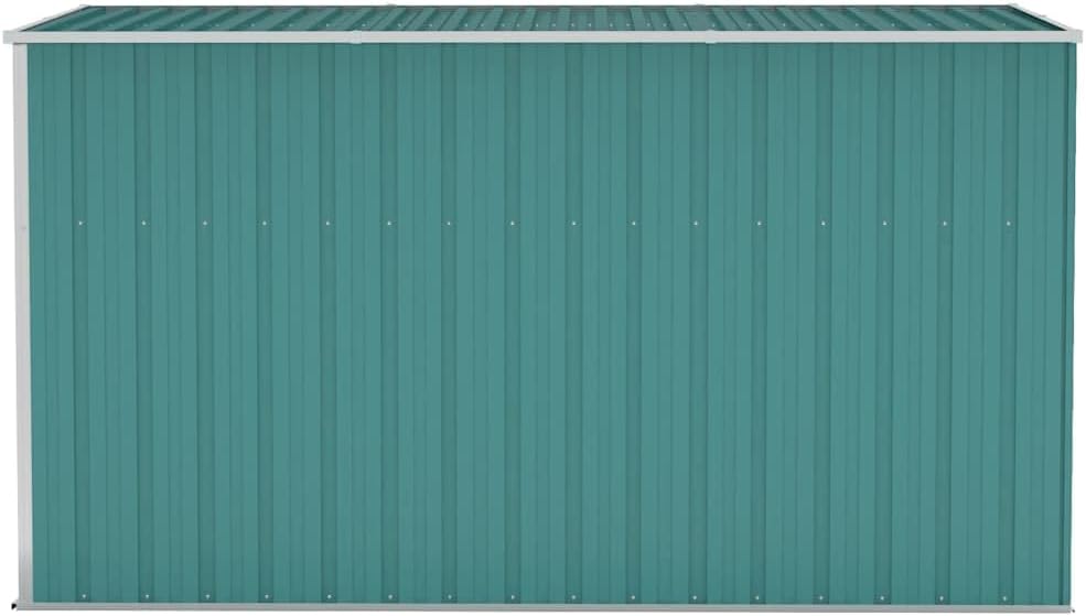 bleujardin Abri de Jardin Mural Vert 118x288x178 cm 