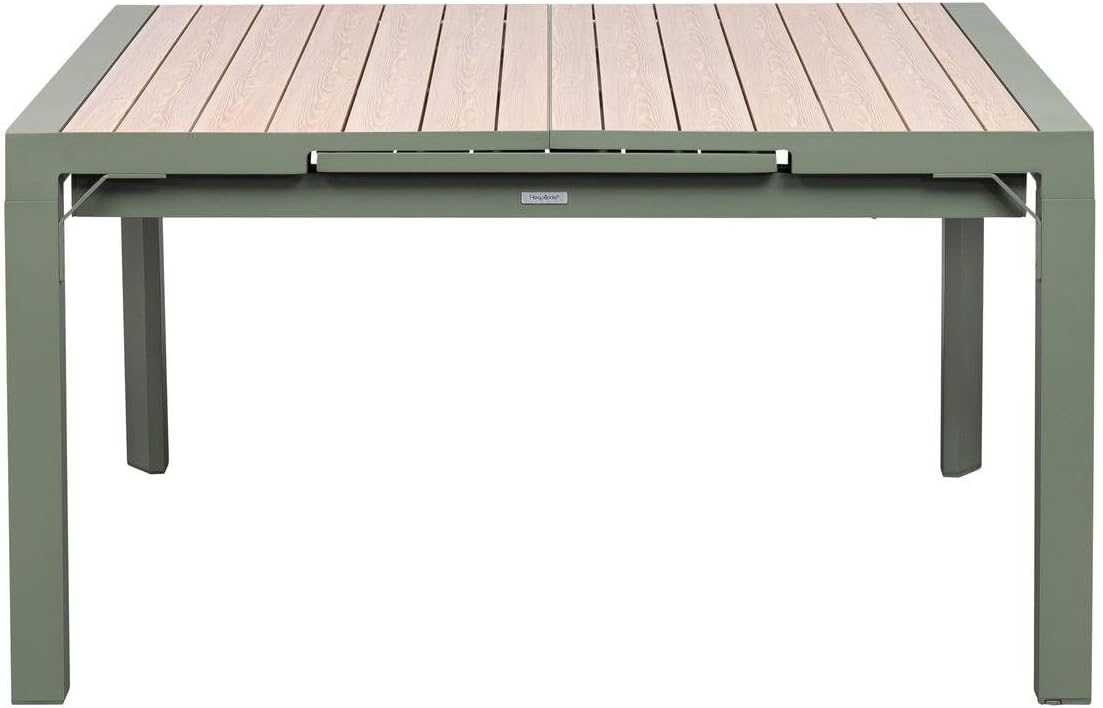 bleujardin - Evasion - table extensible 10 places - alu et effet bois