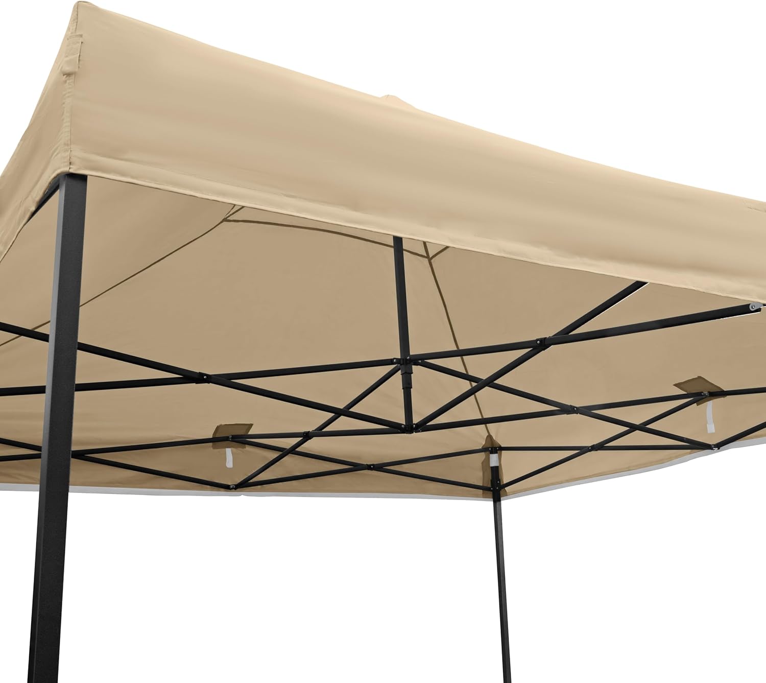 bleujardin | Tonnelle Pliante 3x3m | Matériaux Robustes, Entièrement Étanches et de Haute Qualité (Beige)