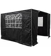 bleujardin Ensemble de Panneaux latéraux légers 3x3 Noir (3x3BlackStandardSides)