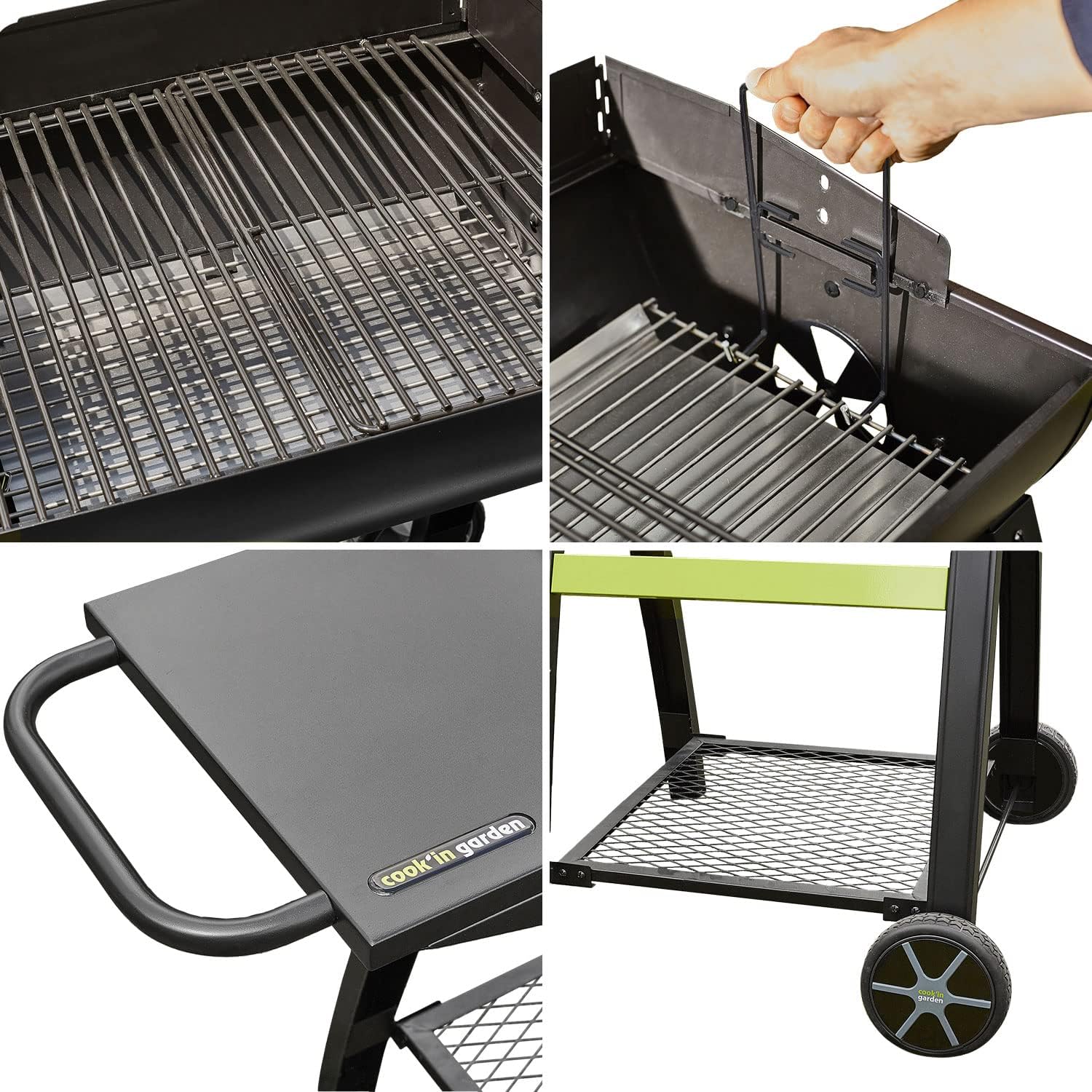 bleujardin - Barbecue TONINO 50 - acier - ventilation, 4-6 pers.