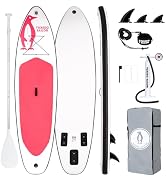 bleujardin Paddle Gonflable Adulte, Planche de Stand Up Paddle Gonflable Sup Paddle Board Gonf...