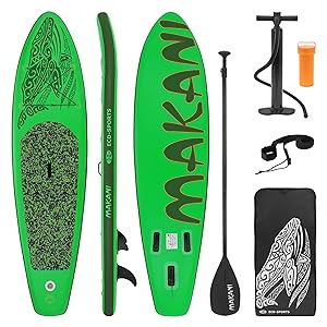 bleujardin planche de stand up vert paddling makani 320x80x15 cm SUP gonflable paddle board de surf