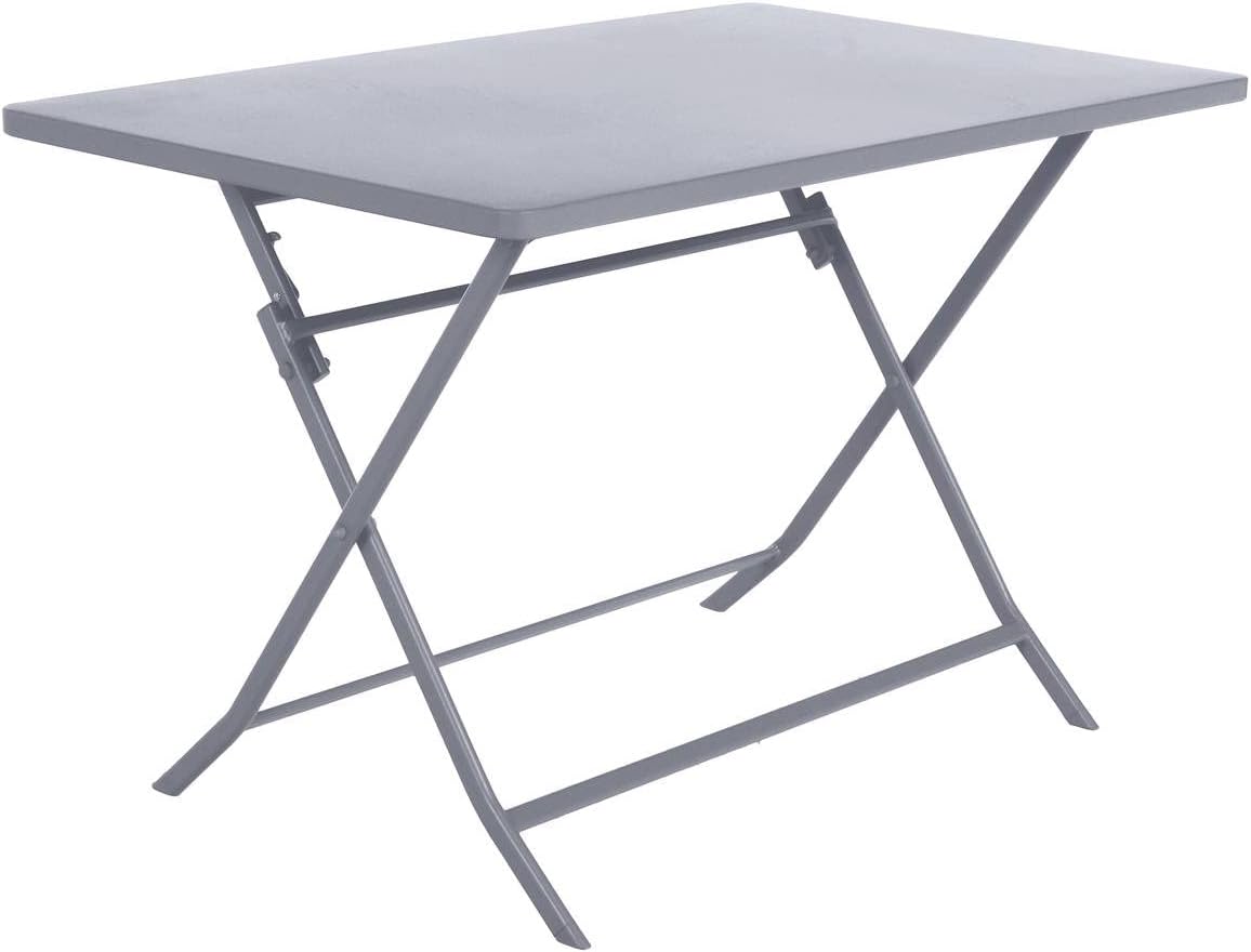 bleujardin - Greensboro - 4 places - table pliante acier antirouille, quartz