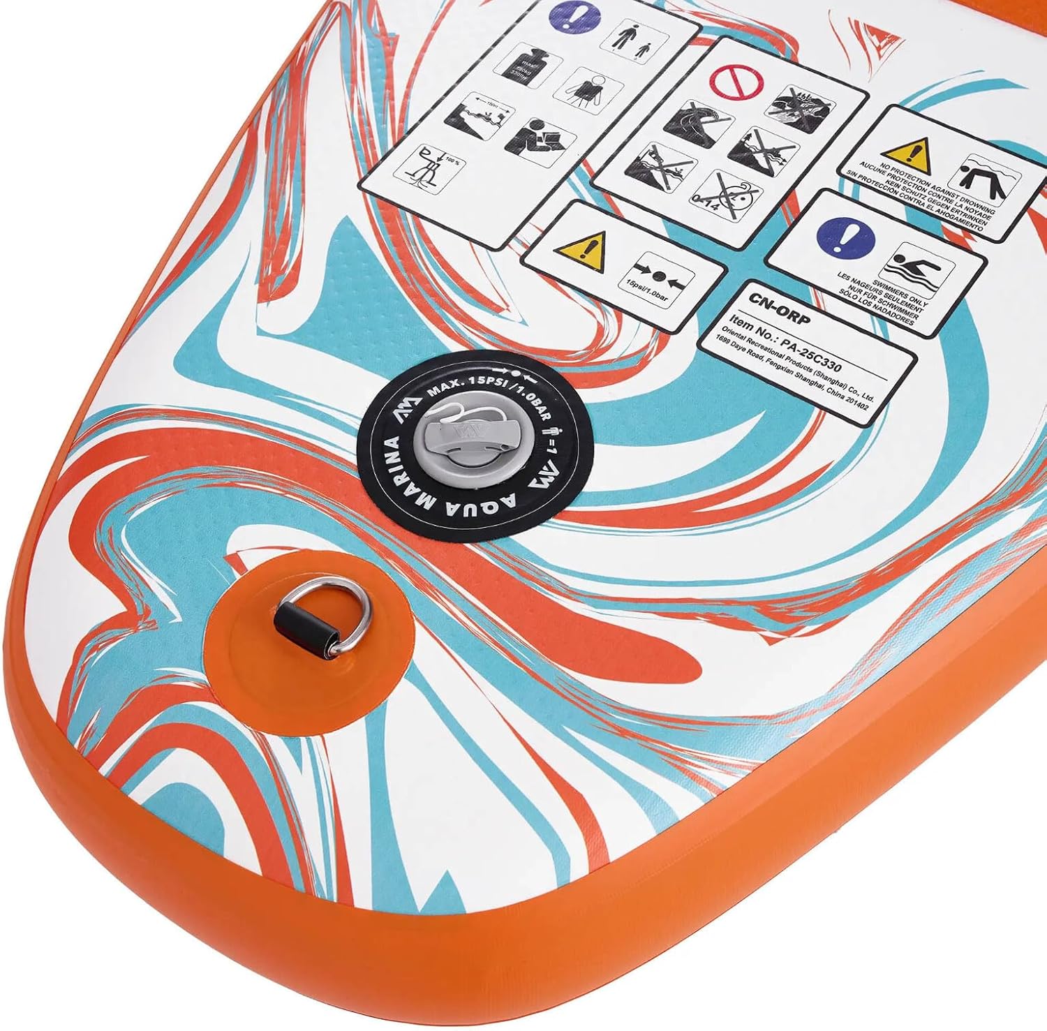 bleujardin Pure Air Coast 10'10 Planche de stand up paddle gonflable 330 x 82 x 15 cm