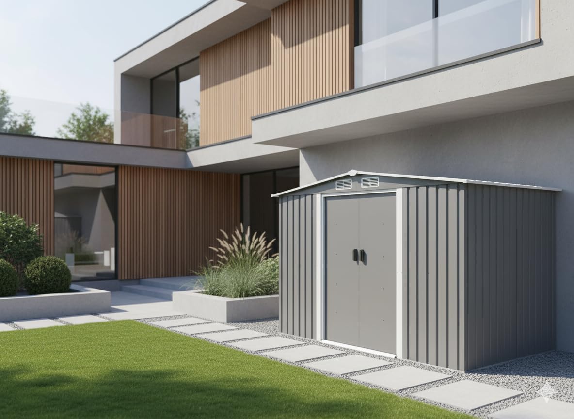 bleujardin - Jura - 6.66 m² - Abri métal robuste rangement jardin