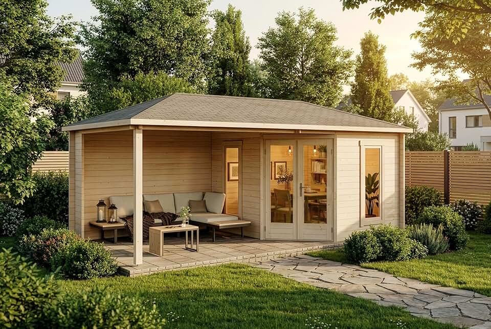 Abri de jardin en bois - 17 m²