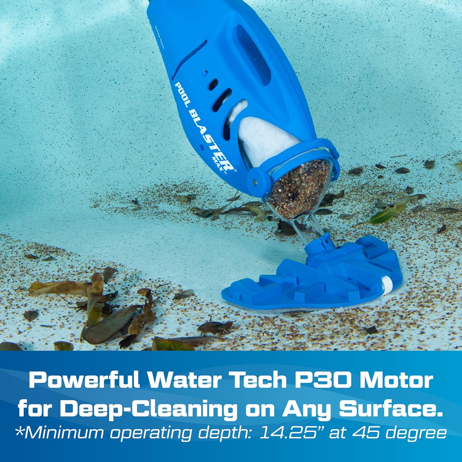 Water Tech bleujardin Max Li Aspirateur de piscine, aspirateur de piscine sans fil avec moteur P30, aspirateur à main pour piscine et spa