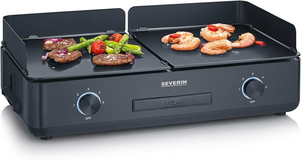 bleujardin - plancha électrique réglable 240°C, 2200W, surface céramique, PG 8569