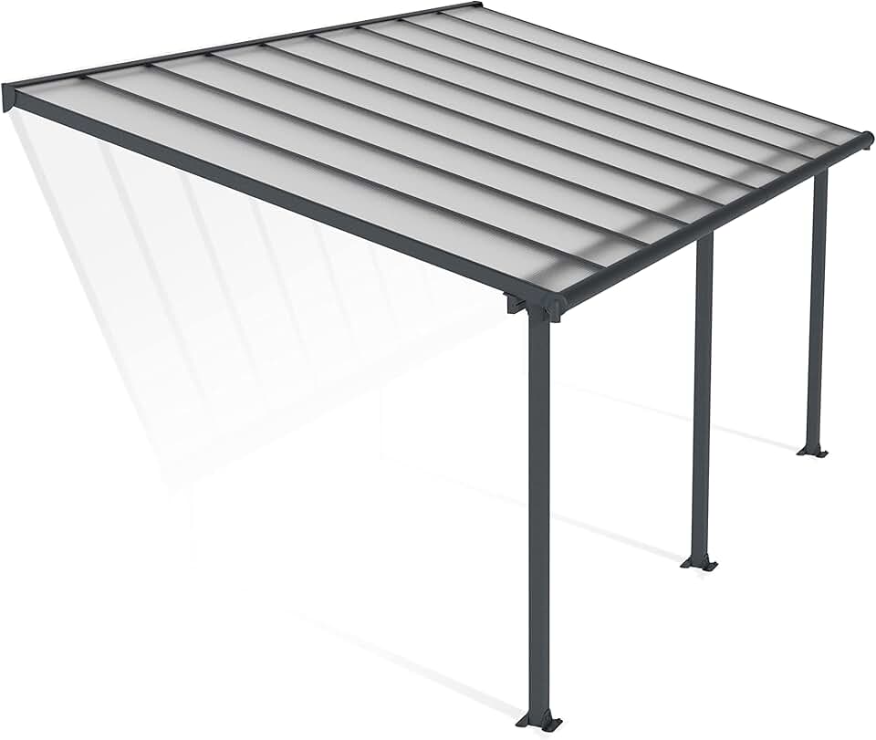 bleujardin by bleujardin - Olympia - 16.4m² - aluminium & polycarbonate, terrasse, gris