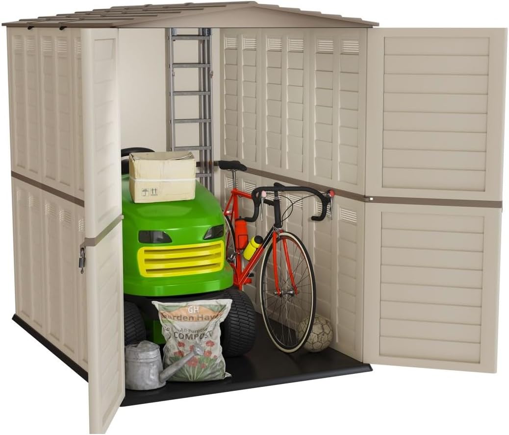 bleujardin - Abri de Jardin XL 3,14m², double paroi, anti-UV, 5500L