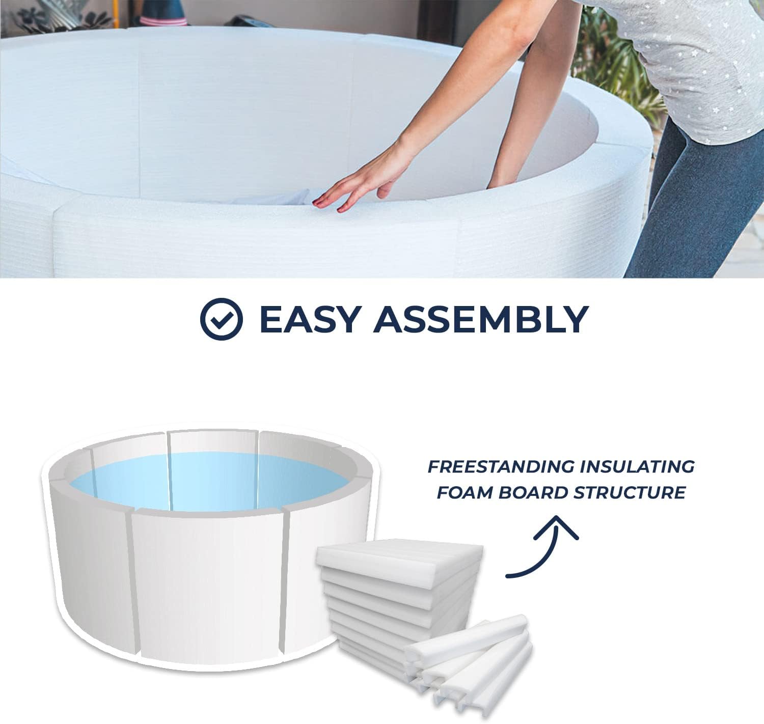 Netspa - Vita 4 places spa semi-rigide rond, confort compact SP-VIP140B