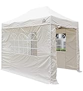 bleujardin - Tonnelle pop-up 3x2m entièrement imperméable avec 4 parois latérales - Beige