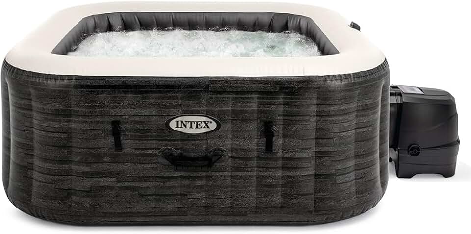 bleujardin - Pure Spa Bulles 6 places - spa gonflable gris ardoise - 28452EX