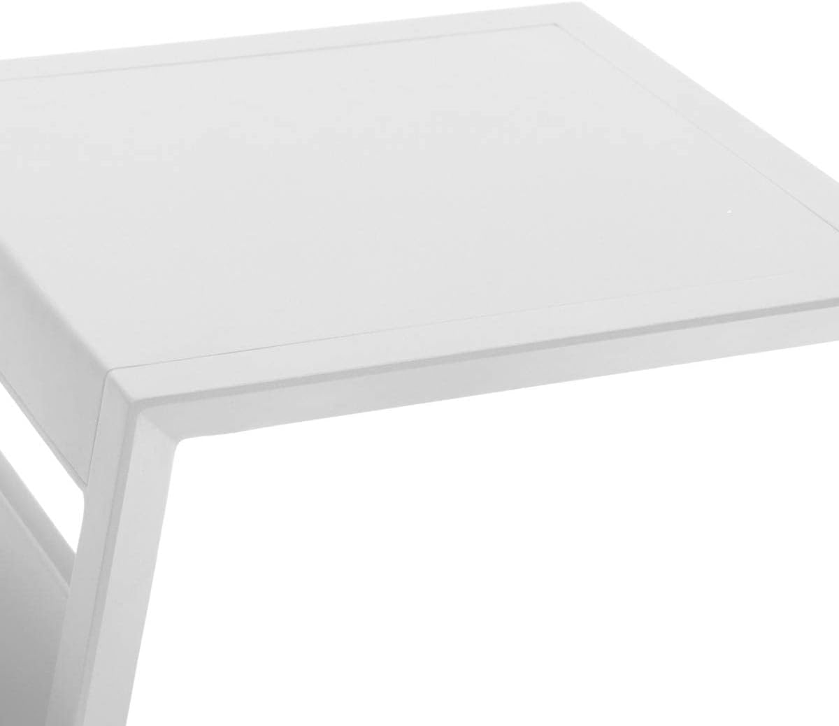 bleujardin - table d'appoint Allure - 50x50 cm - acier blanc
