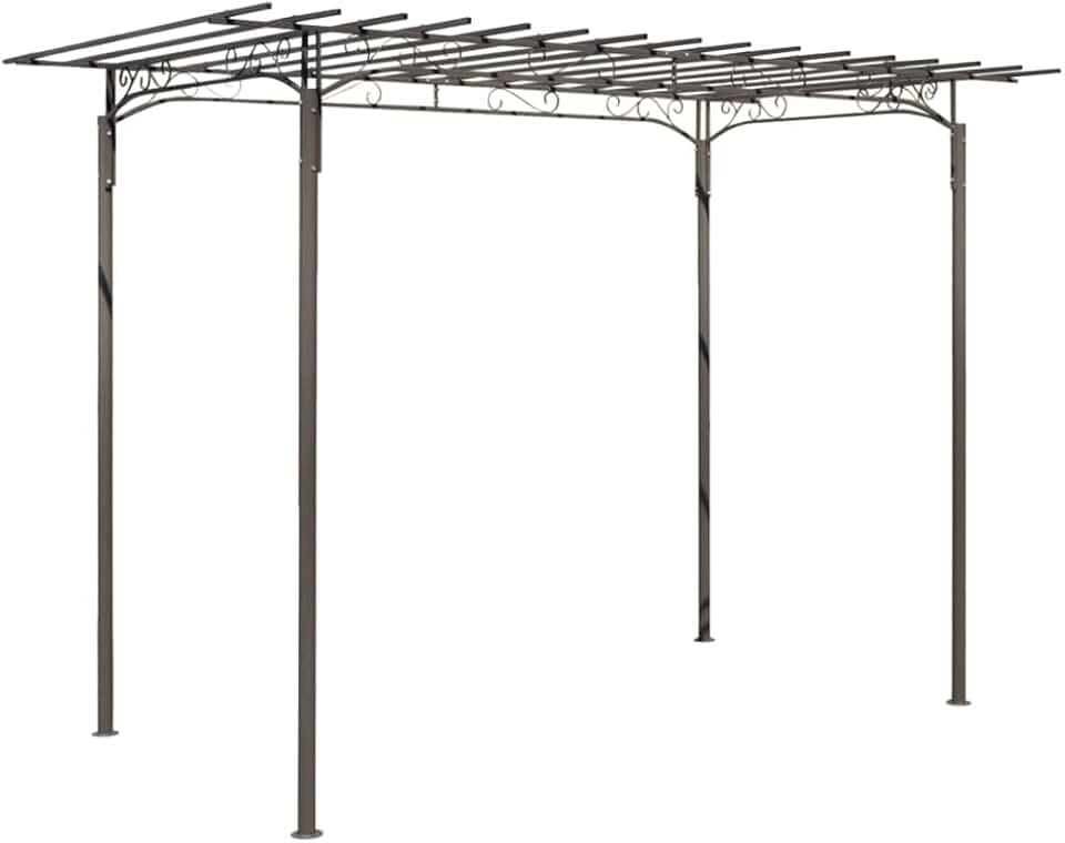 bleujardin - tonnelle jardin acier - 3x6 m - chapiteau réception robuste