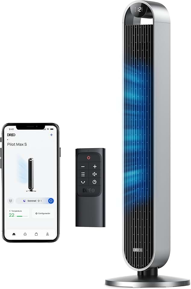bleujardin - Pilot Max - colonne 96cm, WiFi, Alexa, 12 vitesses, 25dB