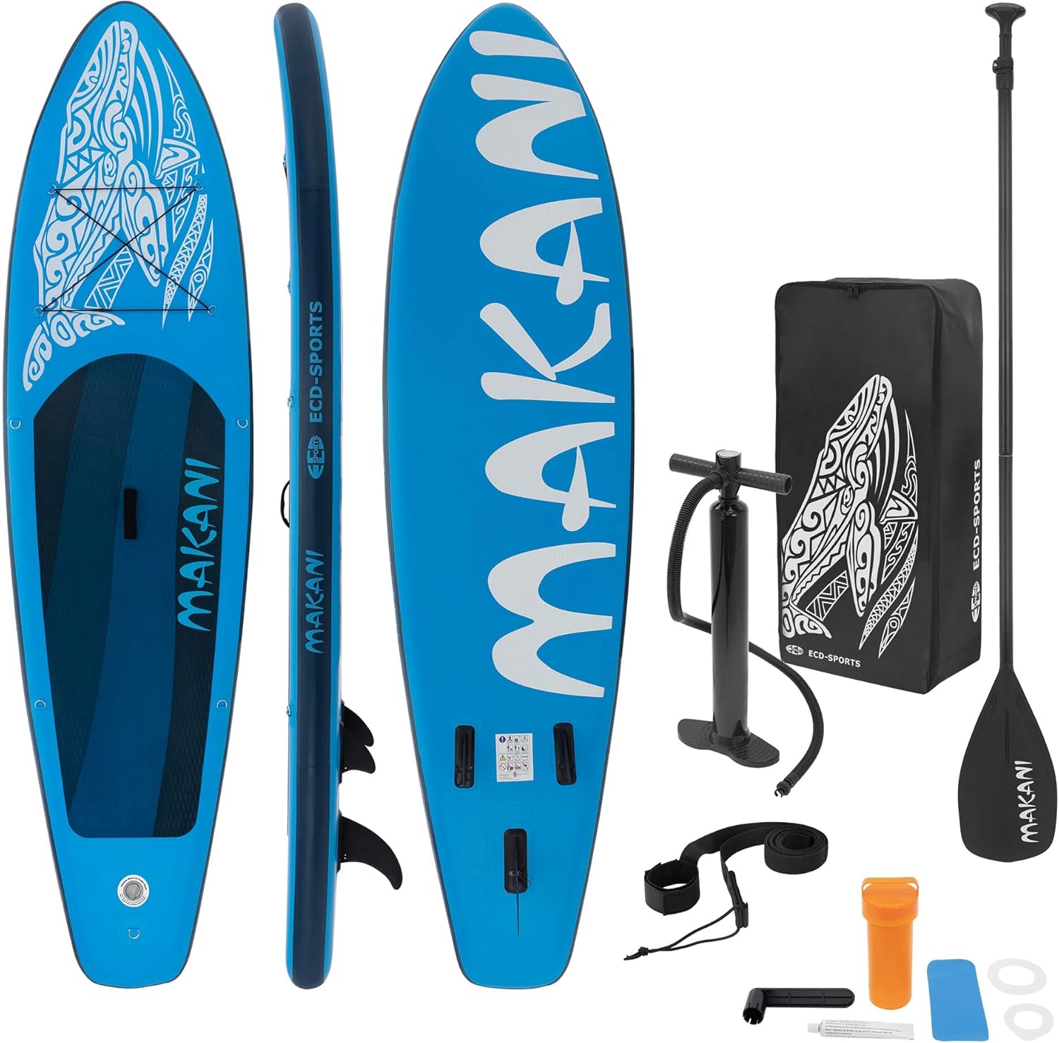 bleujardin - Stand Up Paddle gonflable - 305/308/320/380 cm - PVC, 120/150 kg, 10/15 cm