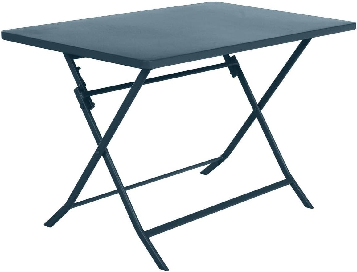 bleujardin - Greensboro - table de jardin pliante 4 places acier époxy antirouille