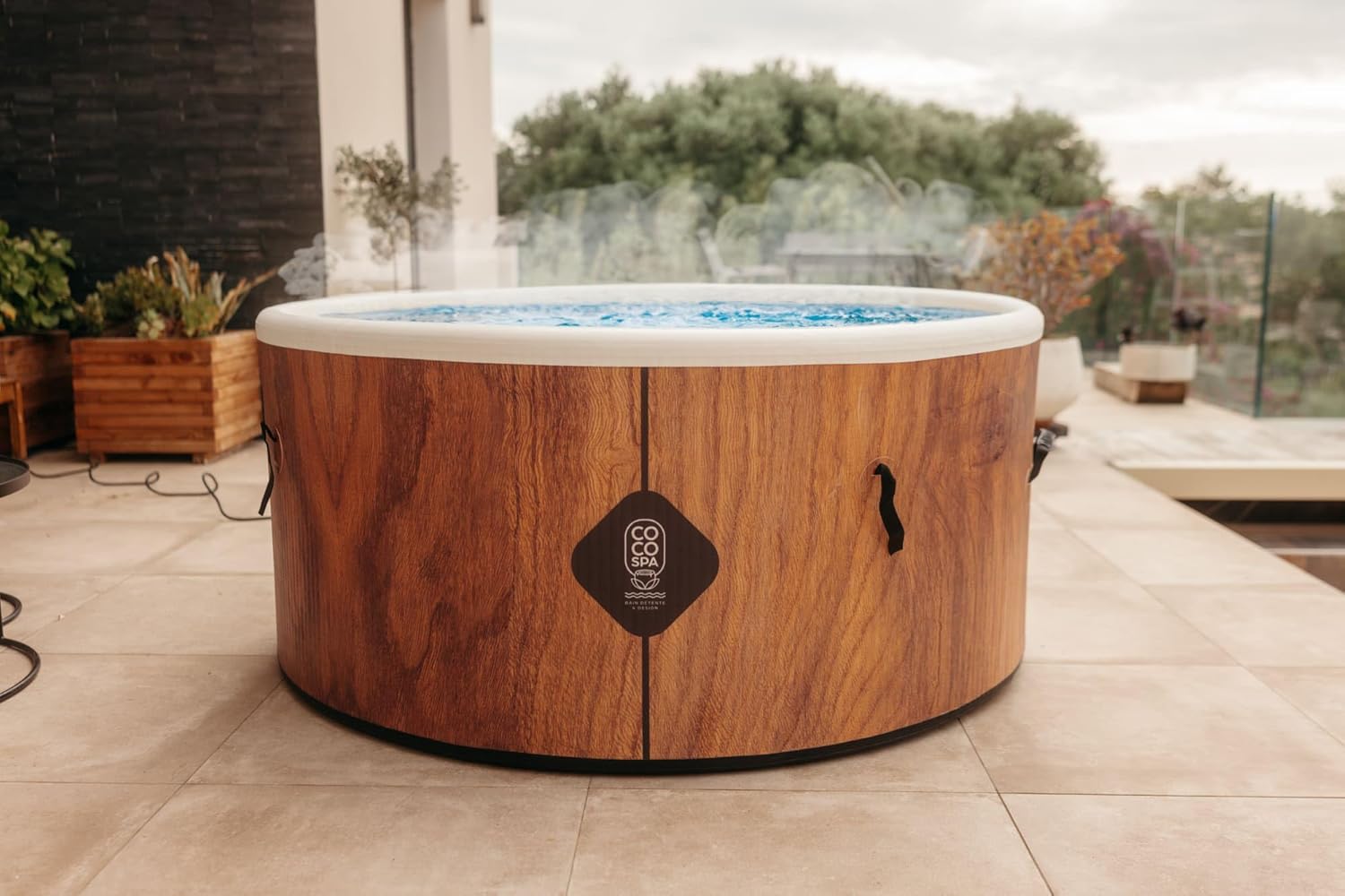 bleujardin - Spa Gonflable 150 cm - 800 L - 140 jets - 2240 W