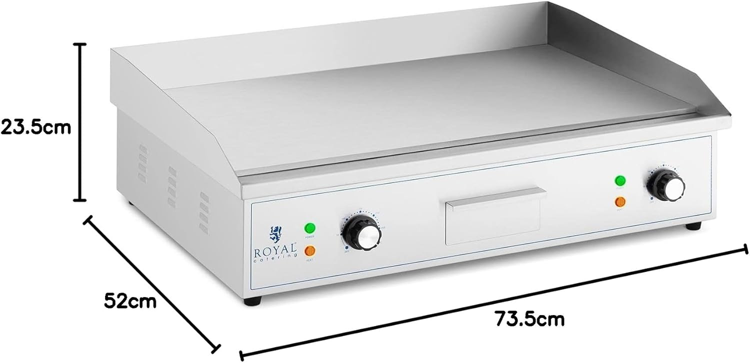 bleujardin - plancha électrique pro, 727x420mm, 4400W, cuisson, 74242