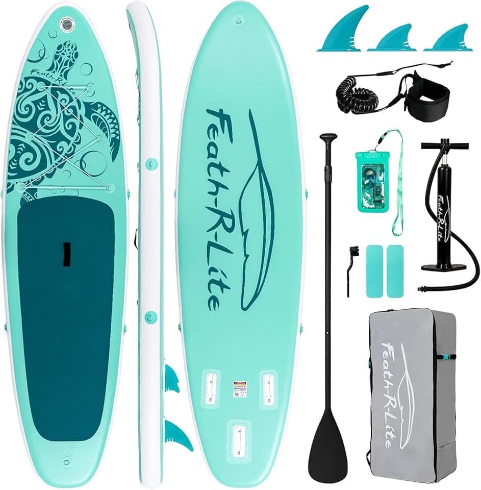 bleujardin Stand Up Paddle Board Gonflable pour Adultes Sup avec Deux configurations différentes d'accessoires