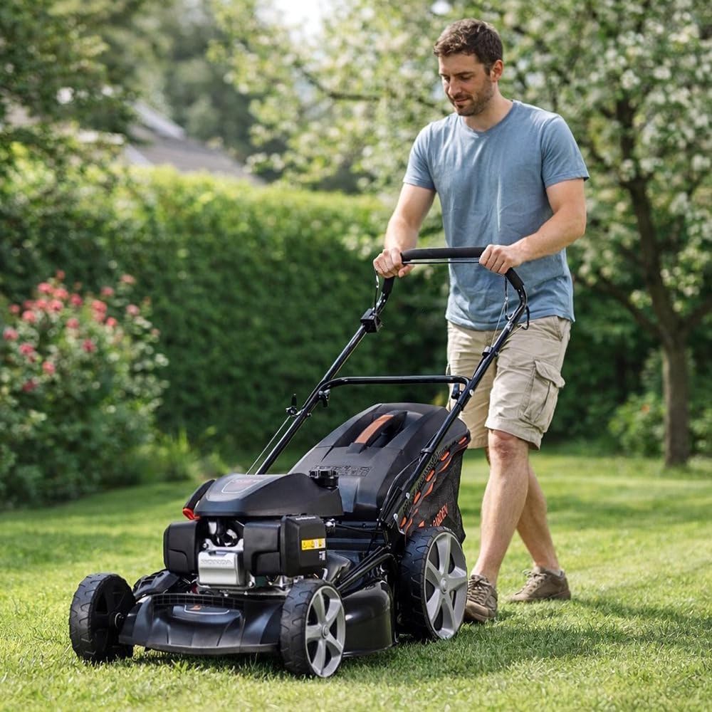 bleujardin - tondeuse tractée - 170 cm³ - moteur GCV 170