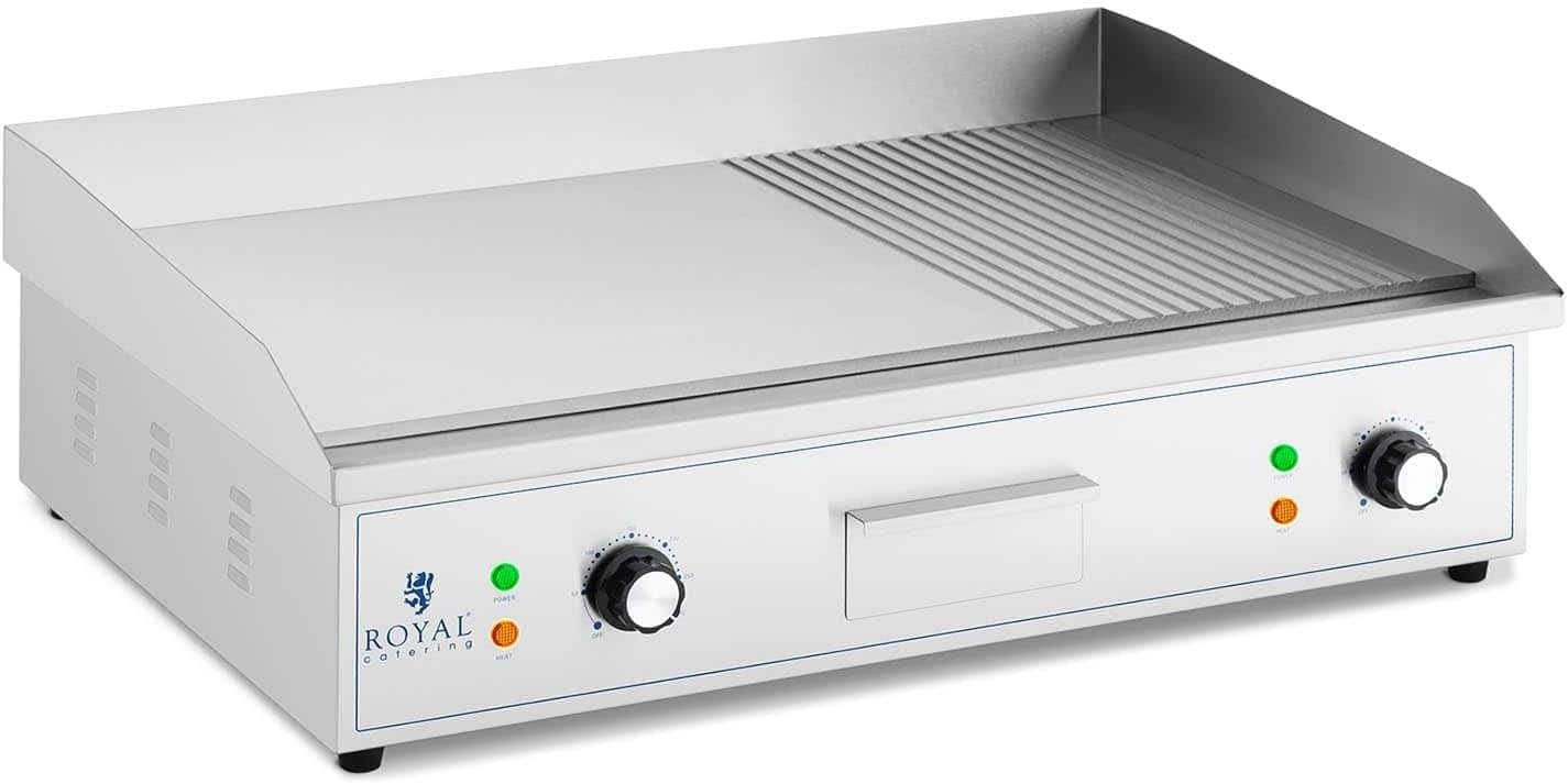 bleujardin - Plancha professionnelle 727x420 mm fer 4400 W RCPG51-M